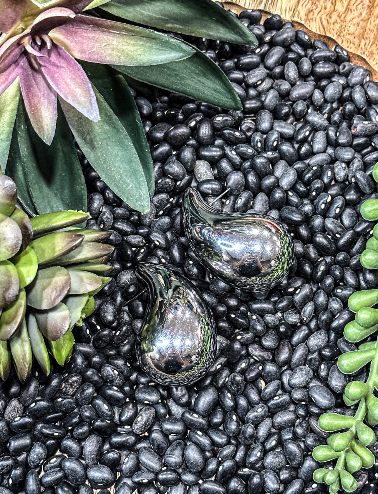 The Silver Drip Earrings