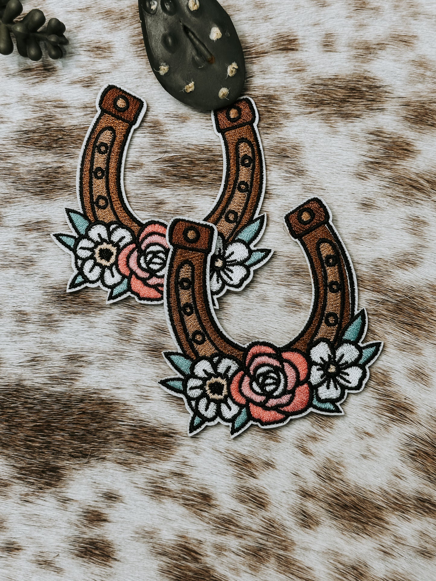 The Floral Horseshoe Patch