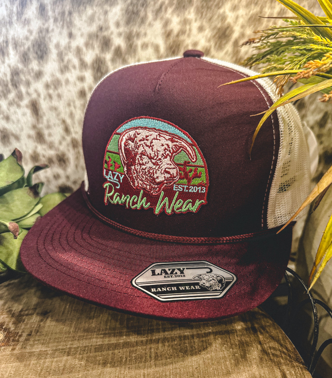 Lazy J Maroon Prickly Pear