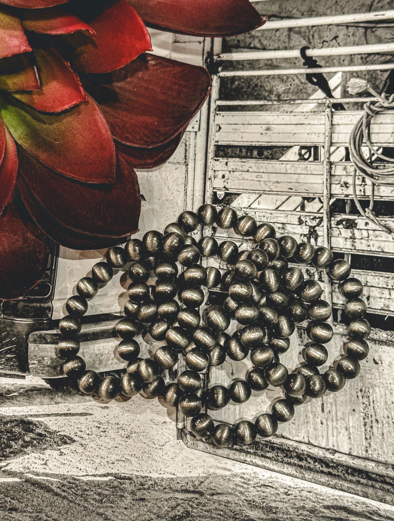 Silver 10mm Stretch Bracelet