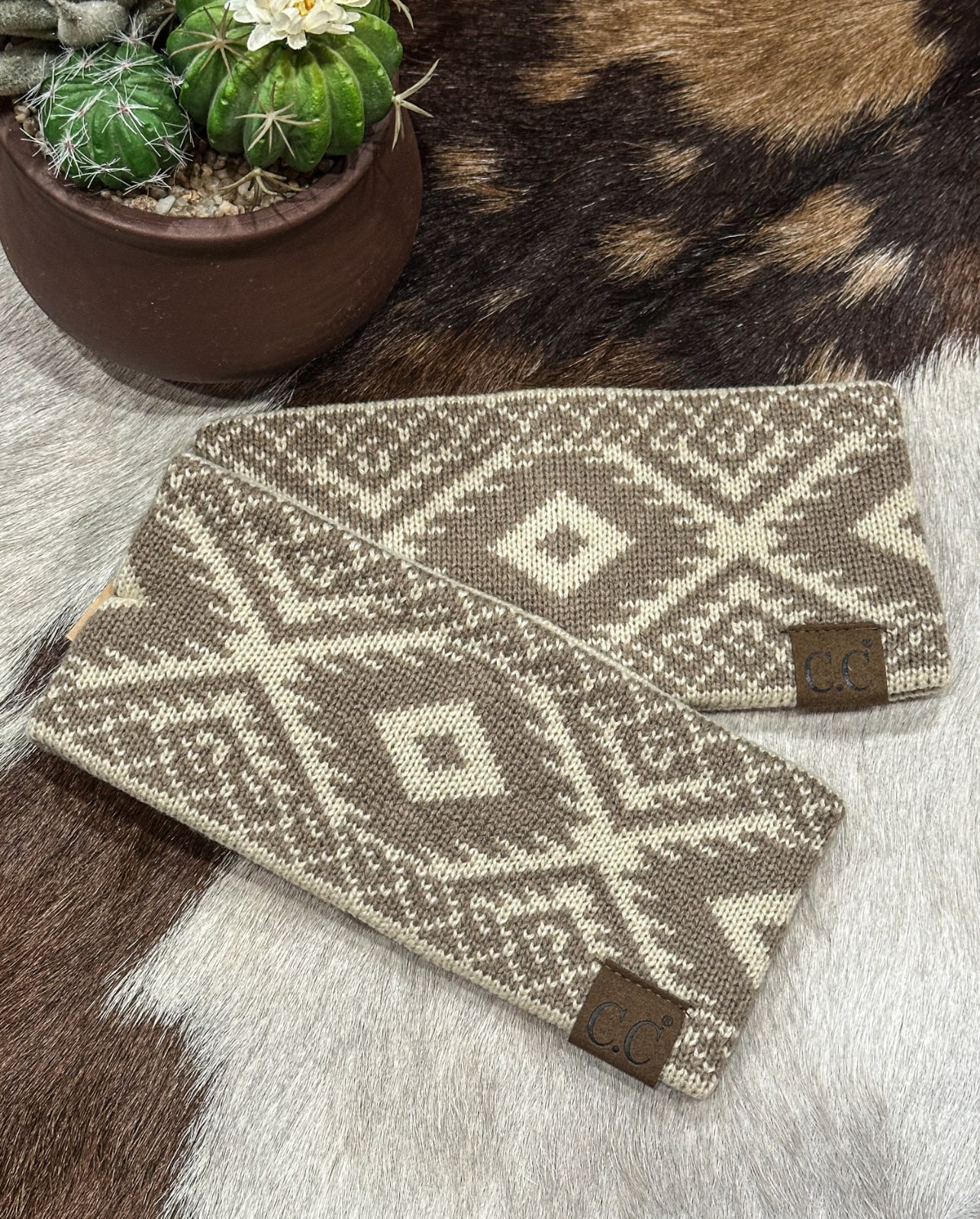C.C. Headwrap Aztec Taupe