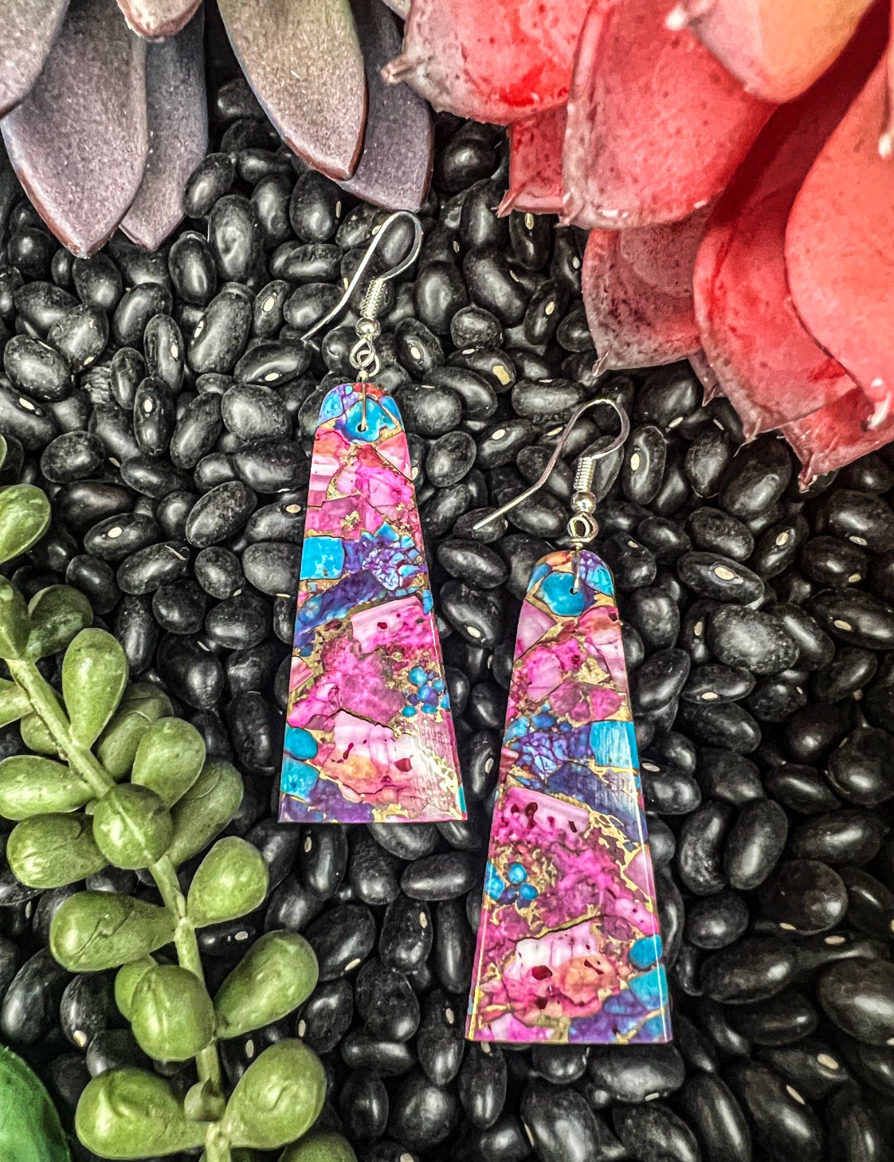 The Aurora Slab Earrings
