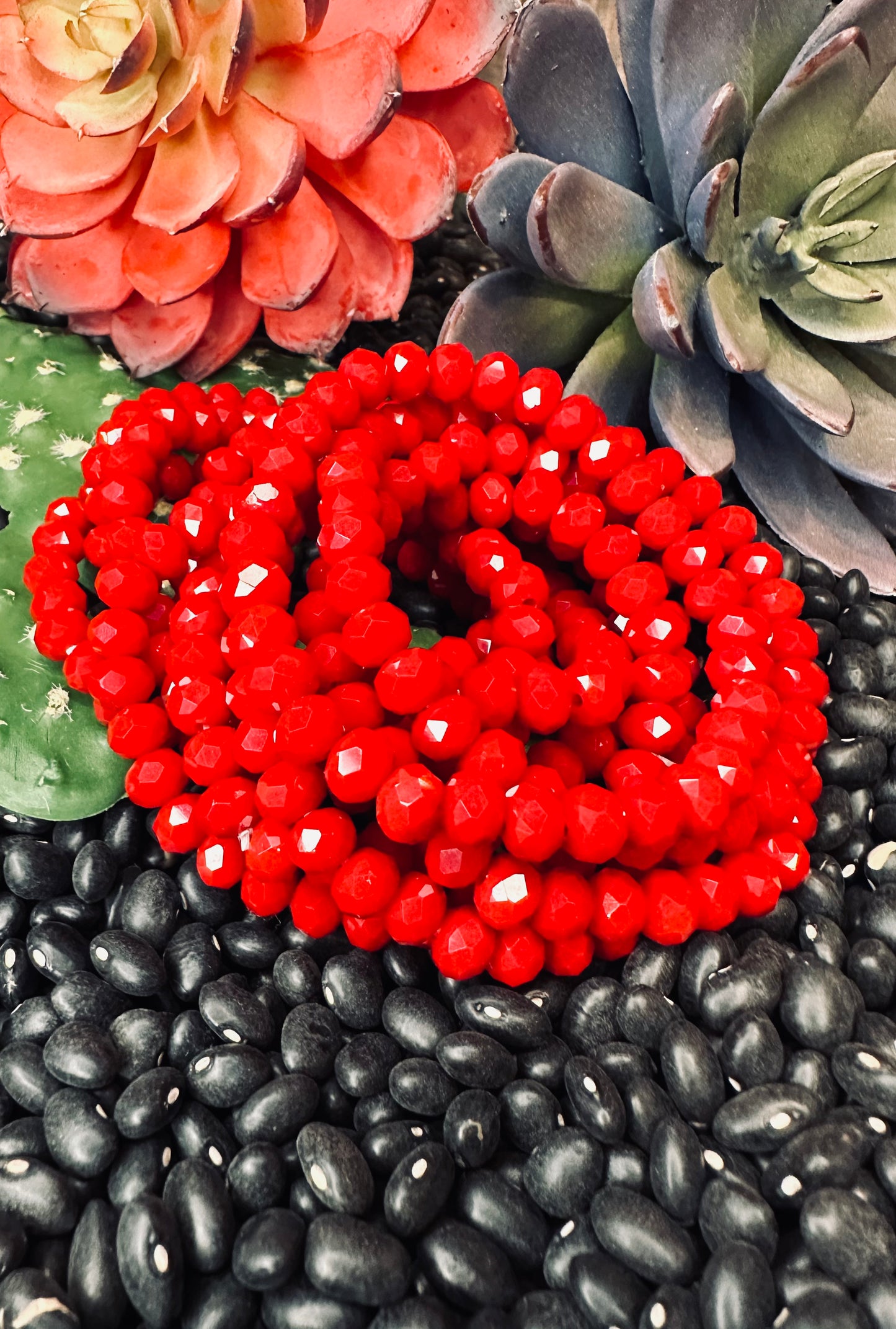 Red Stretch Bracelet