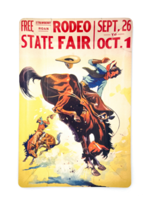 Rodeo Poster Dinner Plate