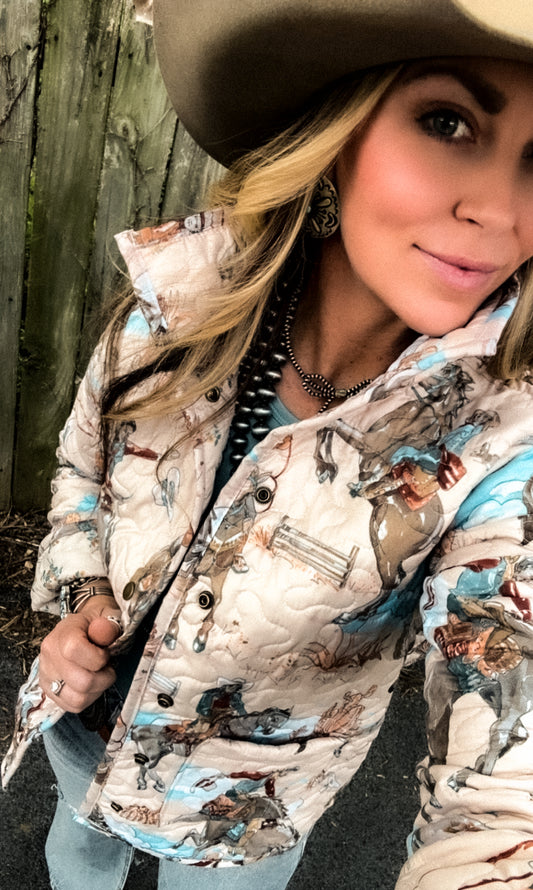 The Birdie Quilted Snap Jacket
