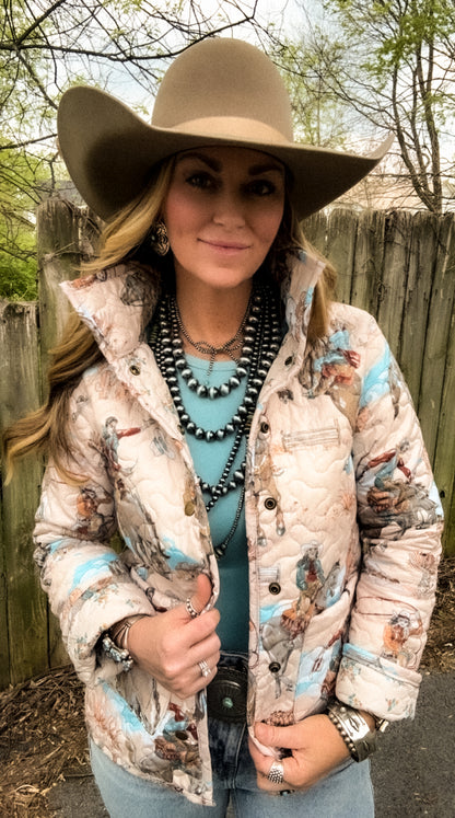 The Birdie Quilted Snap Jacket
