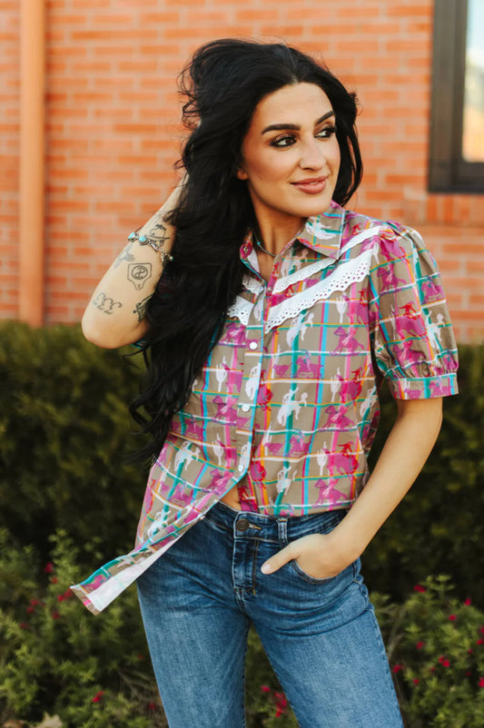 The Plaid Posse Top