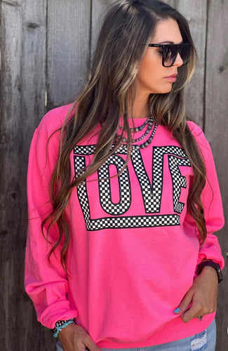 Pink Funky Checkered Love