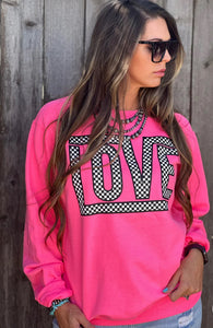 Pink Funky Checkered Love