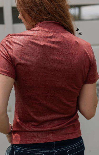 The Leather Feels-Burgundy
