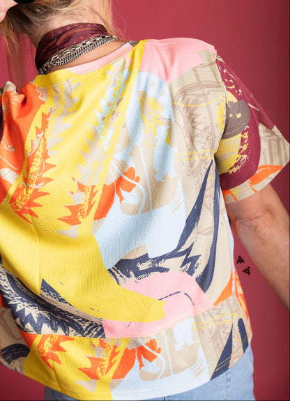 The Neon Roundup Top