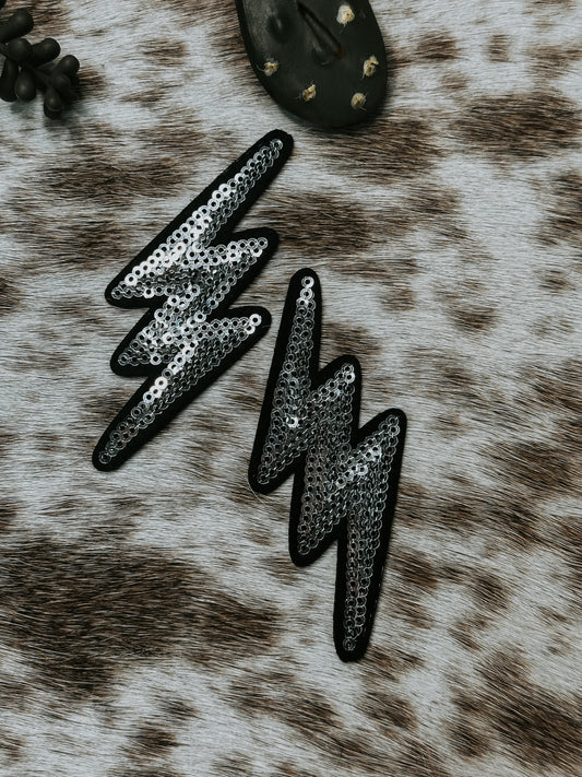 The Sequin Lightning Bolt Patch