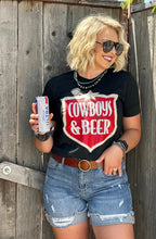Load image into Gallery viewer, Cowboys and Beer Tee