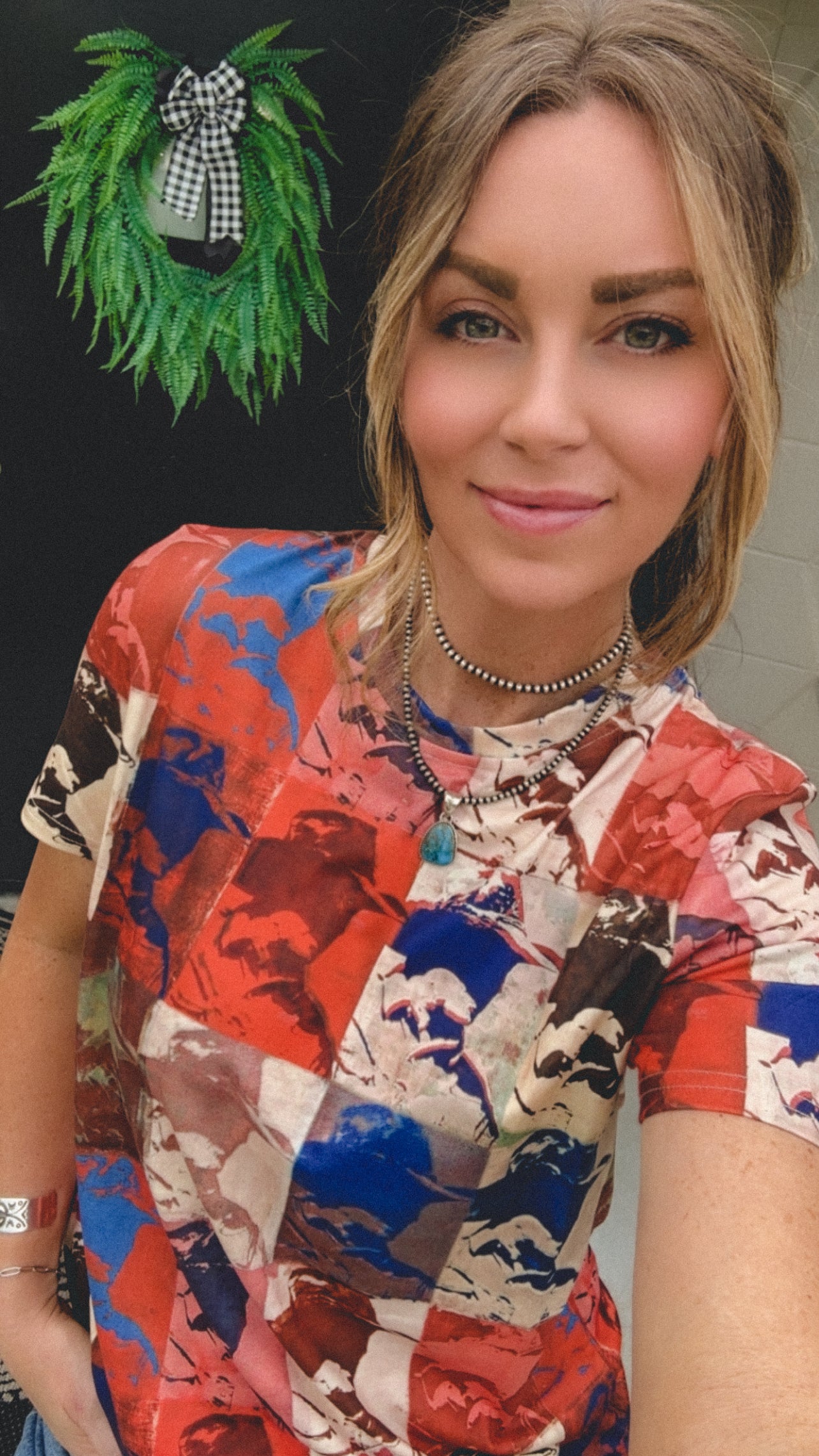 The Cowboy Collage Top