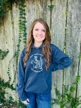 Load image into Gallery viewer, Wild Horse Western Hoodie - Gray