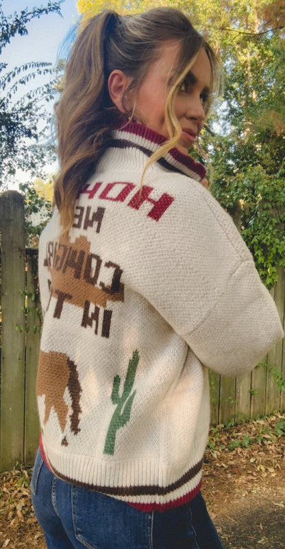 The Cowgirl In Town Sweater