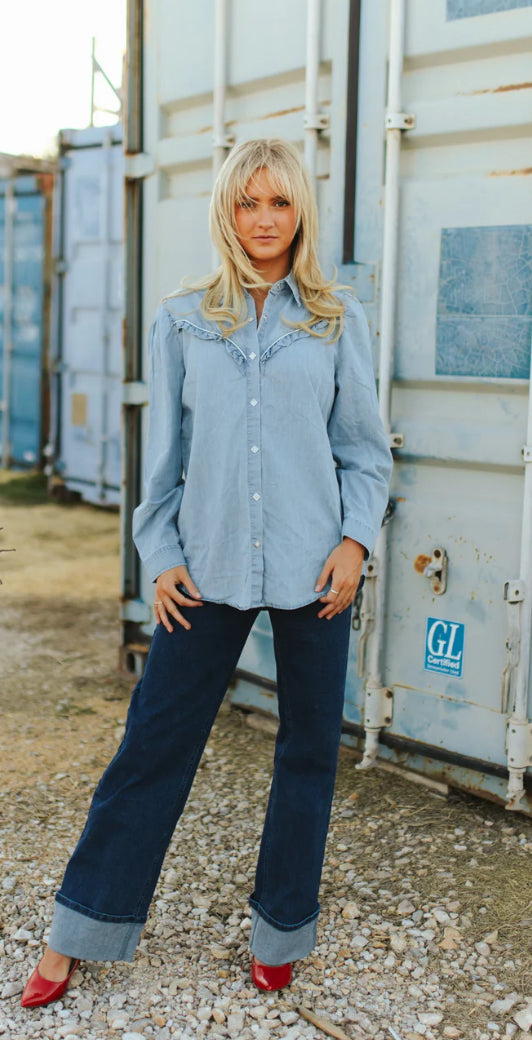Rowdy Ruffles Denim L/S