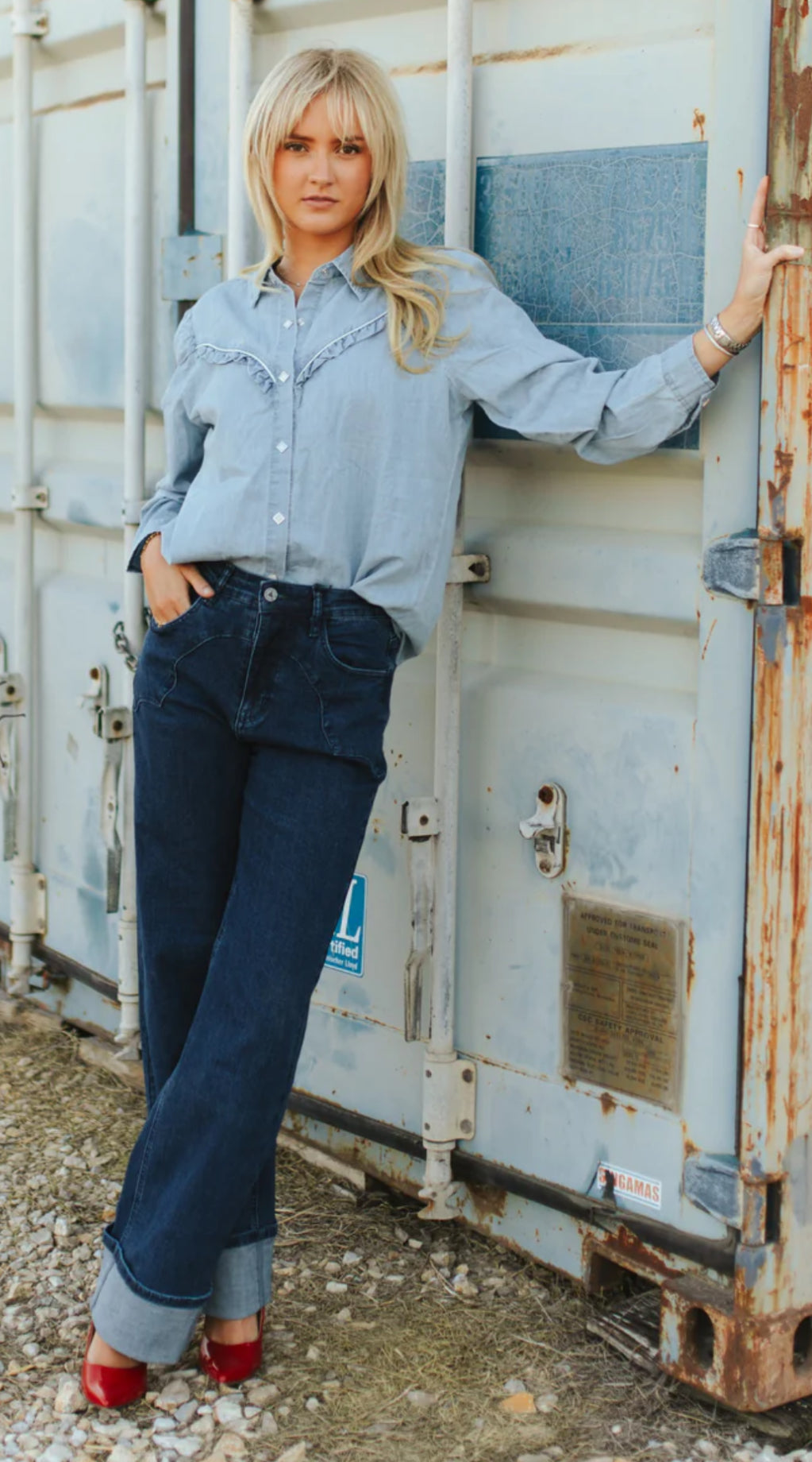 Rowdy Ruffles Denim L/S