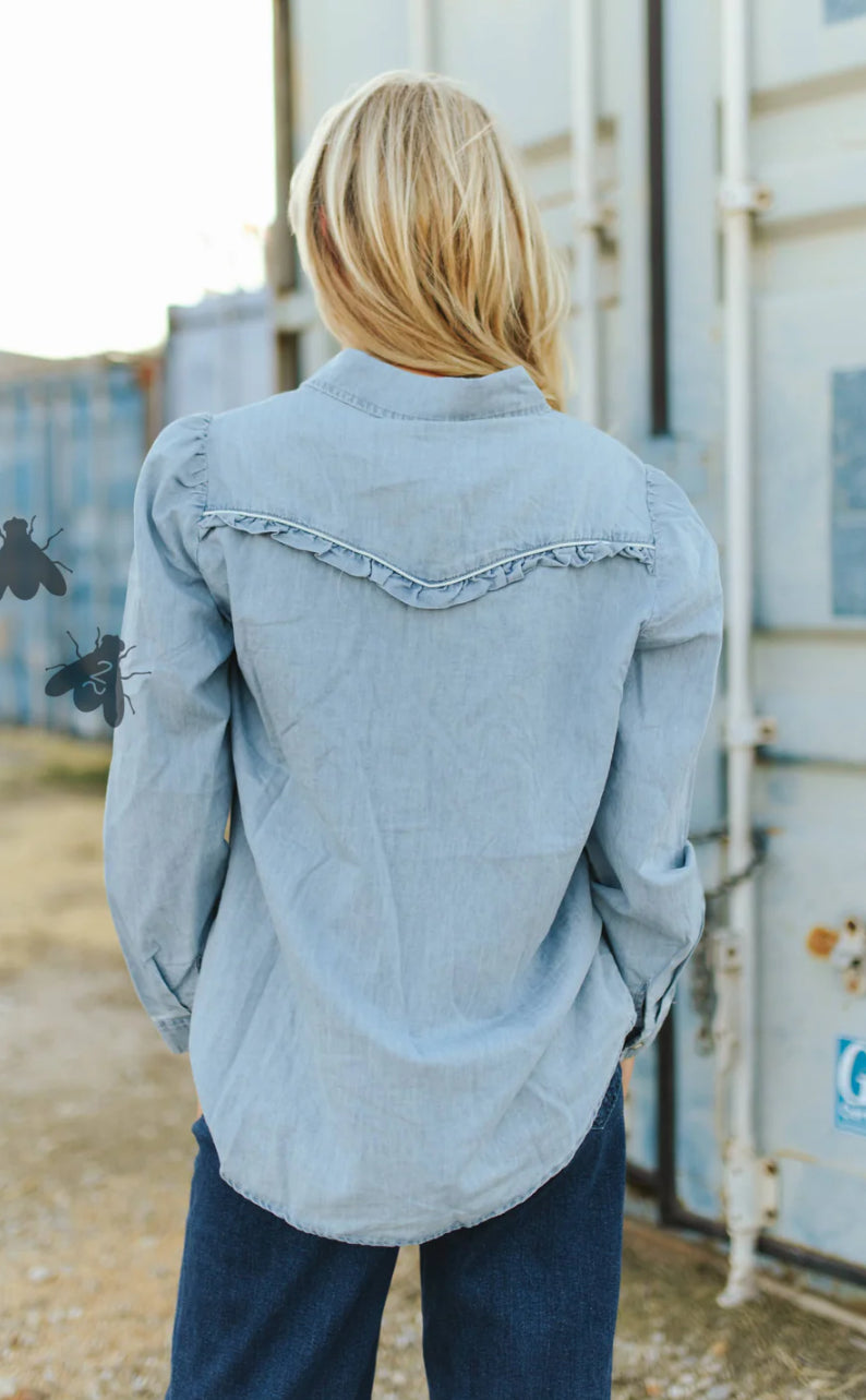 Rowdy Ruffles Denim L/S
