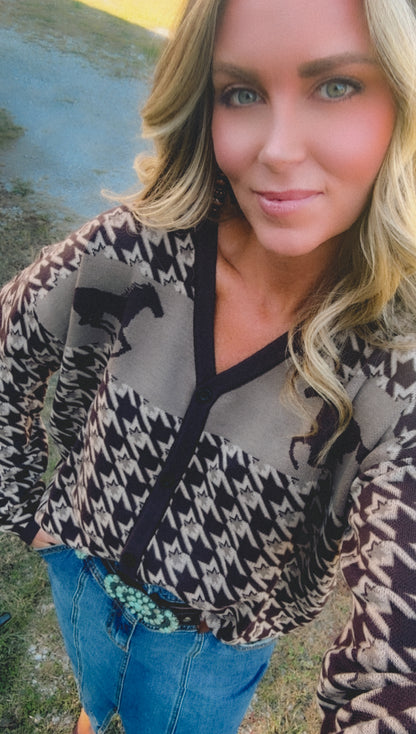 The Uptown Pony Cardigan