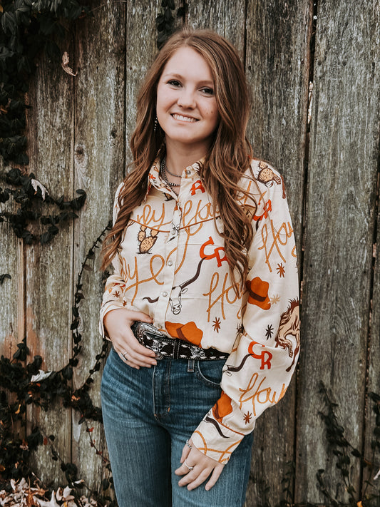 The Branded Bronco Button Up