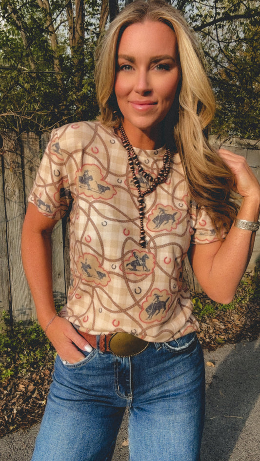 The Red Rodeo Top