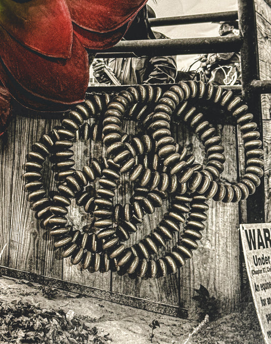 Silver 10mm Saucer Stretch Bracelet