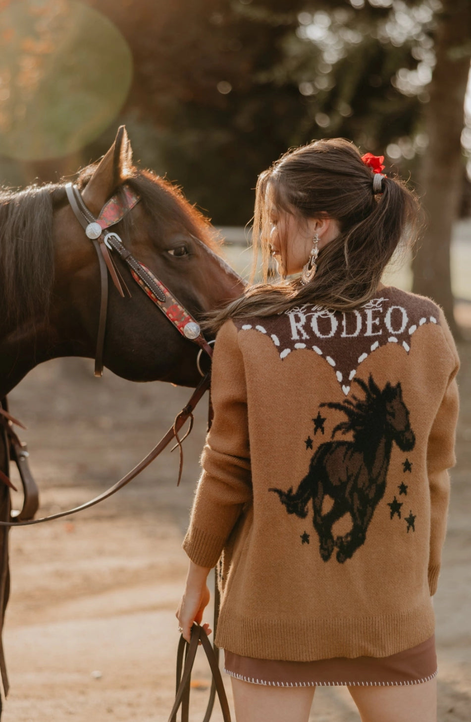 Retro Rodeo Cardigan The Last Rodeo Cardigan – Wild Horse Western