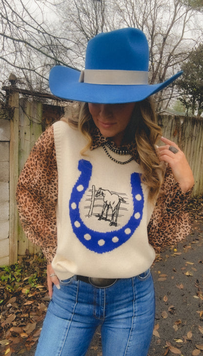 Stay Lucky Sweater Vest