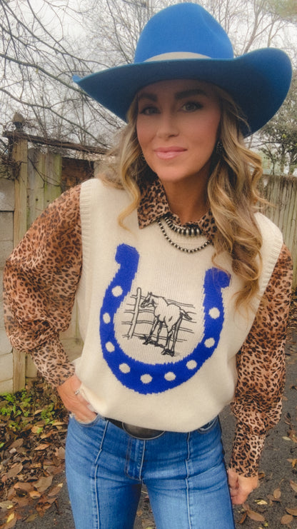 Stay Lucky Sweater Vest