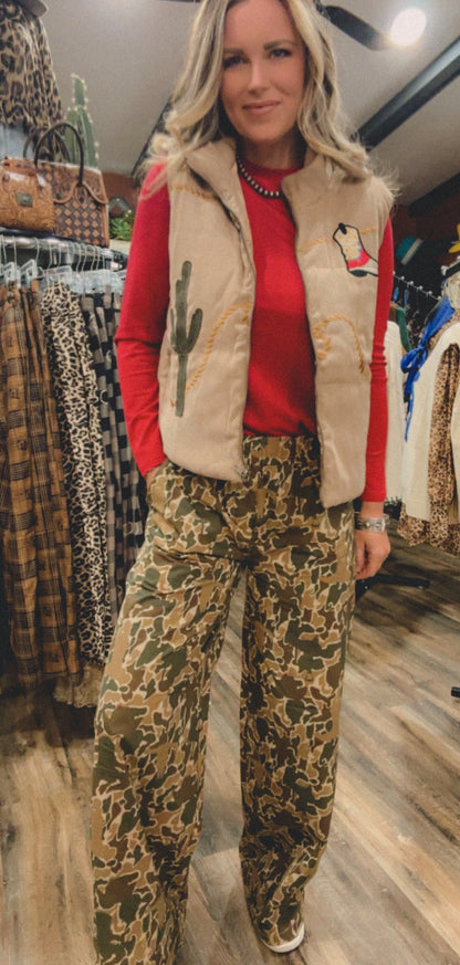 Off Tha Track Camo Pants