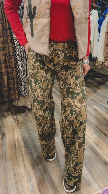 Off Tha Track Camo Pants