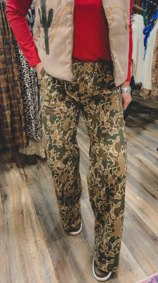 Off Tha Track Camo Pants