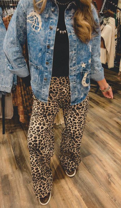 Off Tha Track Leopard Pants