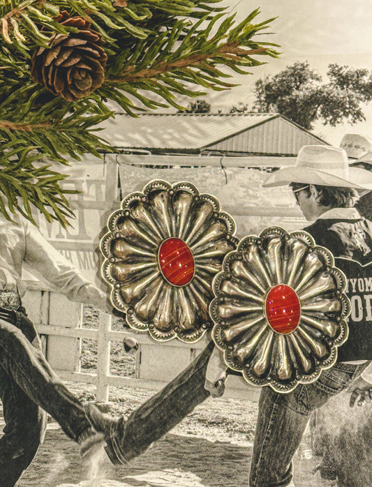 Rita Lee Rosarita Concho Earrings