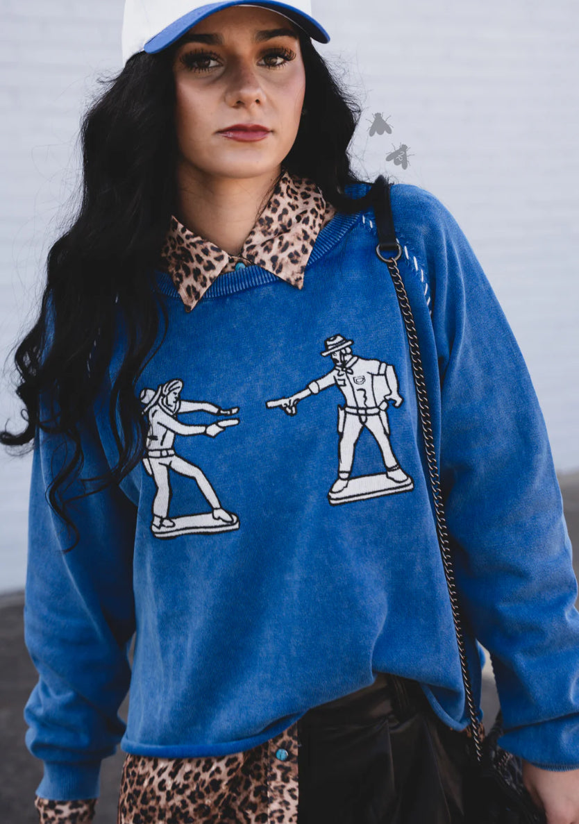 The Cobalt Cowboy Top