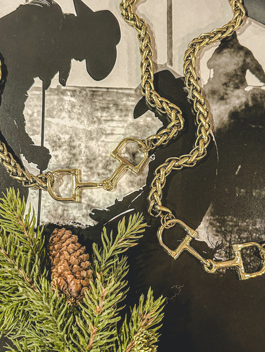 The Holden Snaffle Bit Necklace (Gold)