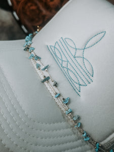 Gold Turquoise Trucker Chain