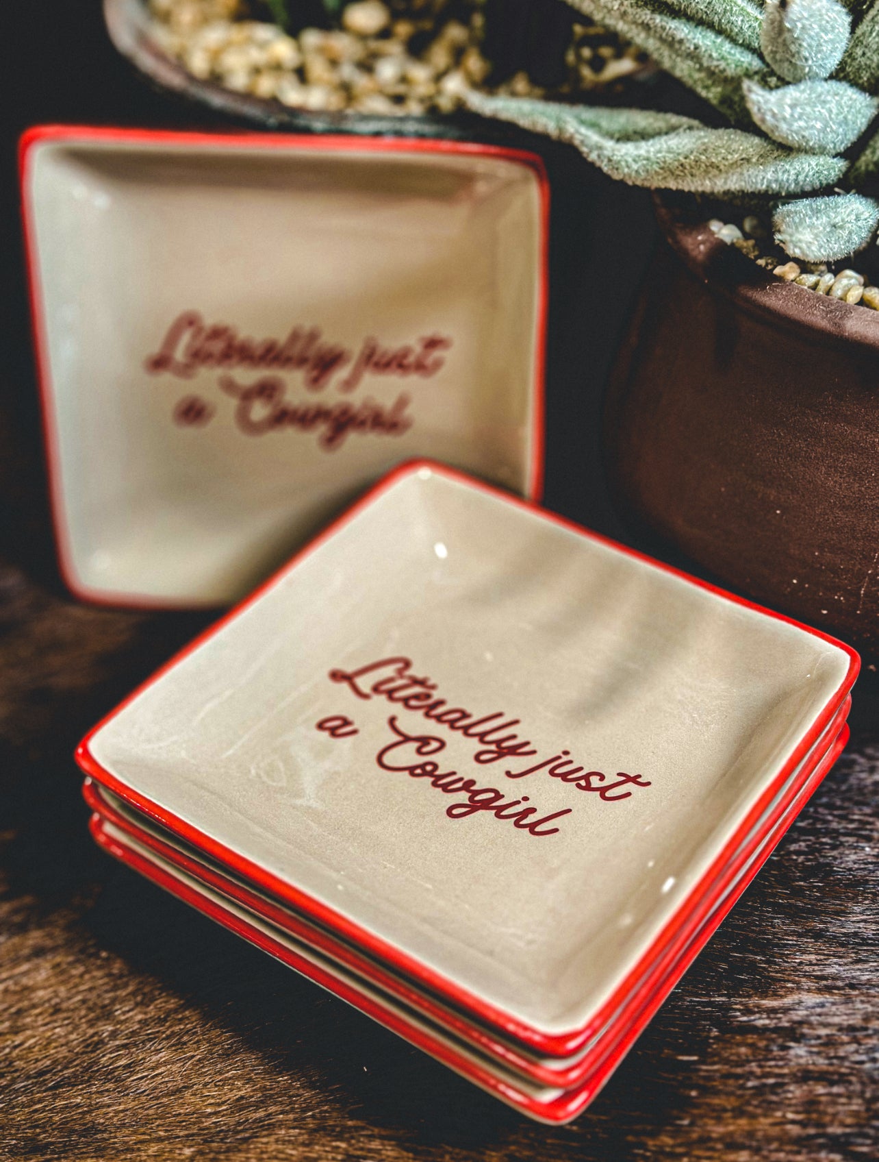 Literally Just A Cowgirl Trinket Tray