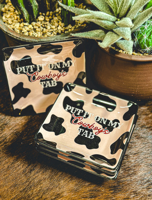 Put It On My Cowboys Tab Trinket Tray