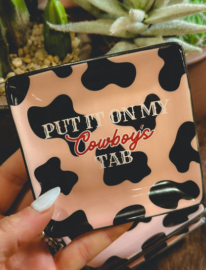 Put It On My Cowboys Tab Trinket Tray
