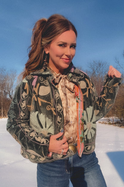 The Cassidy Jacket-Teal