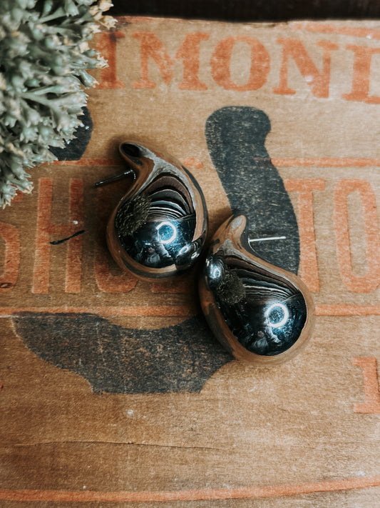 The Silver Drip Earrings