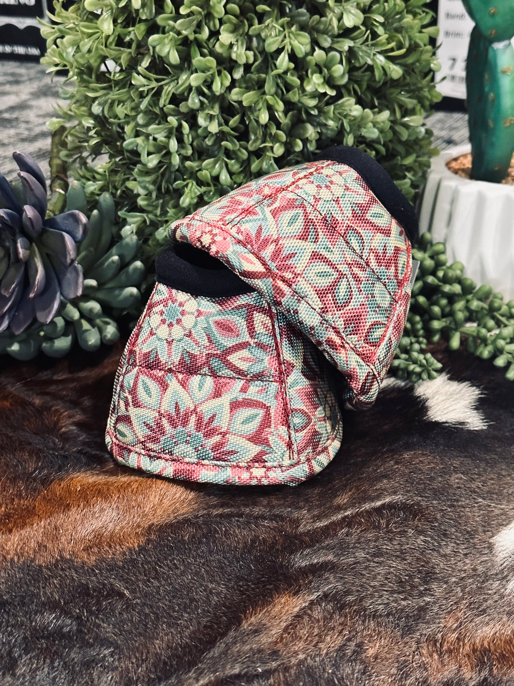 Pastel Floral Bell Boots