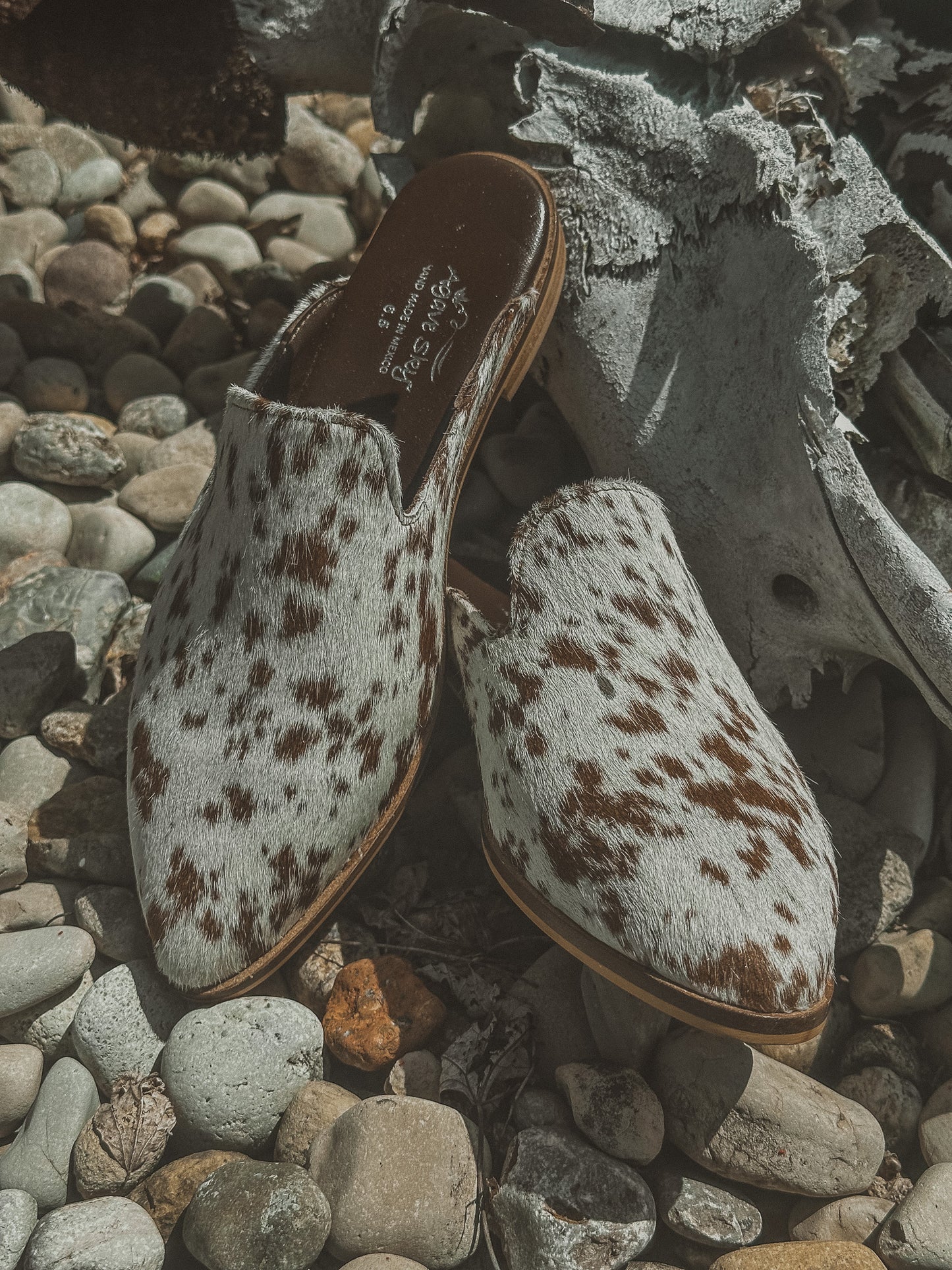 The Adair Chocolate Cowhide Mules