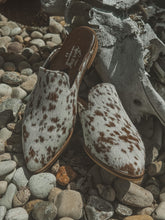 Load image into Gallery viewer, The Adair Chocolate Cowhide Mules