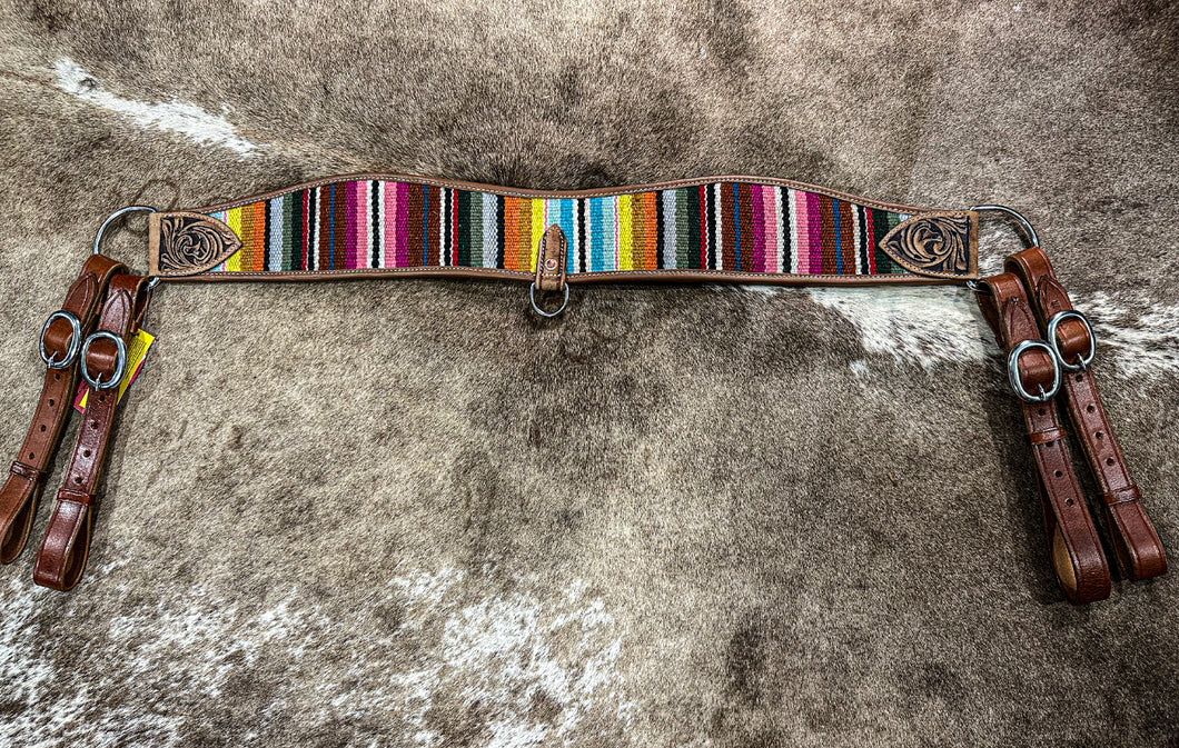 Leather/Serape Wool Trippin Collar