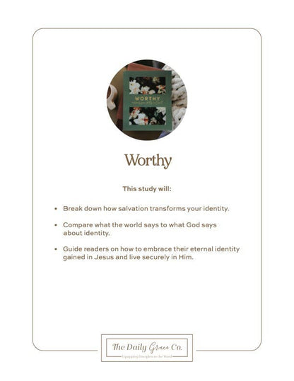Worthy | Embracing Your Identity in Christ