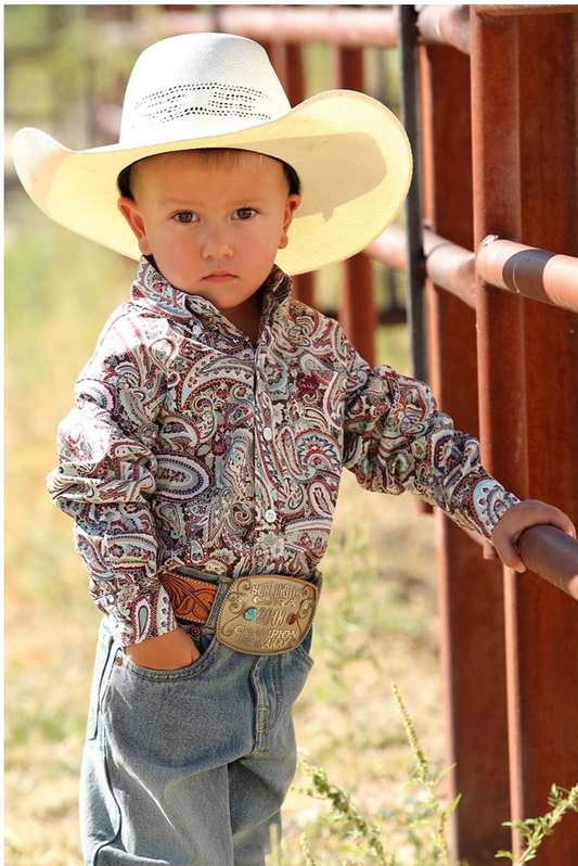 Cinch Boys Paisley LS