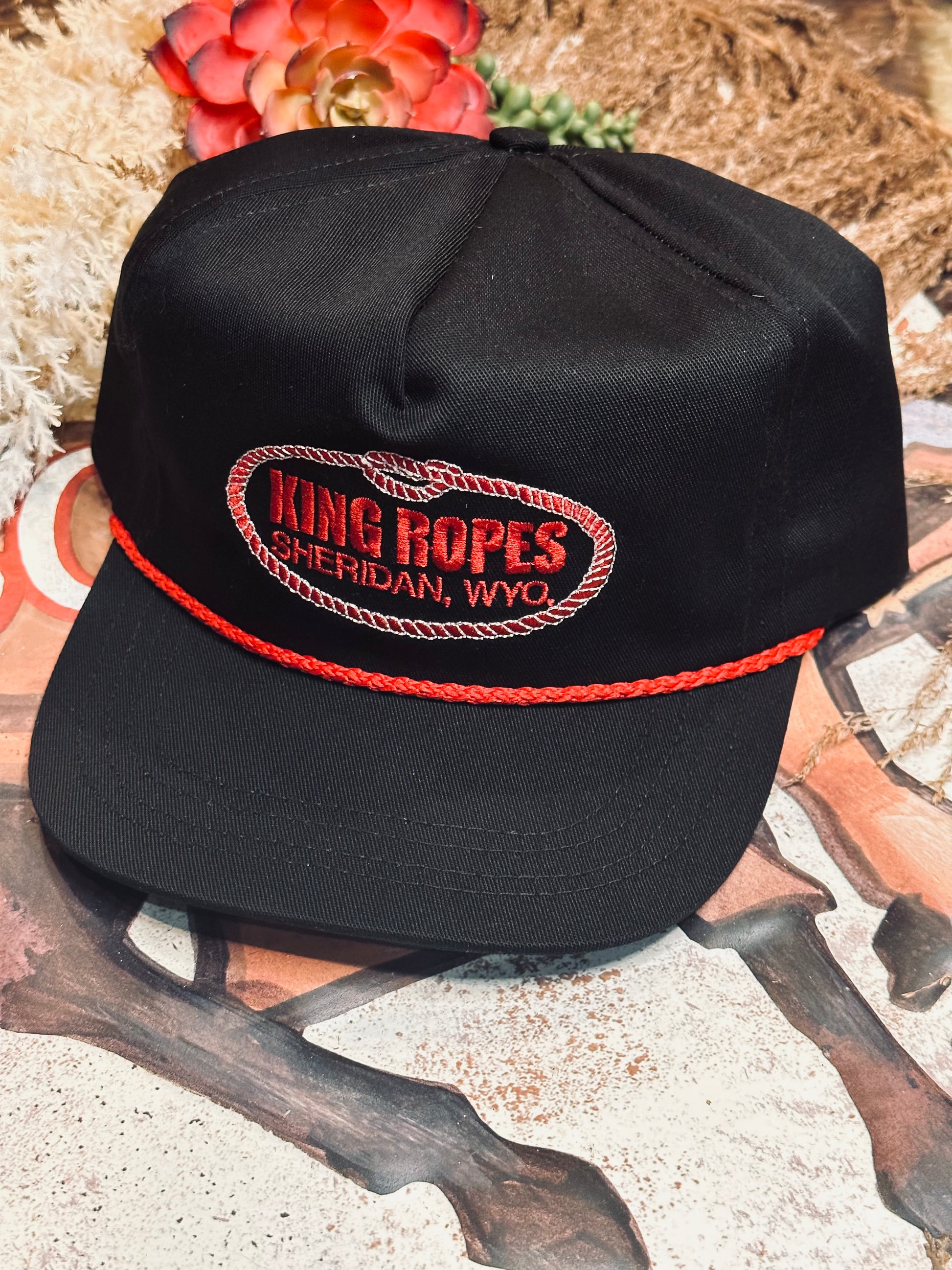King Ropes Black and Red Cap